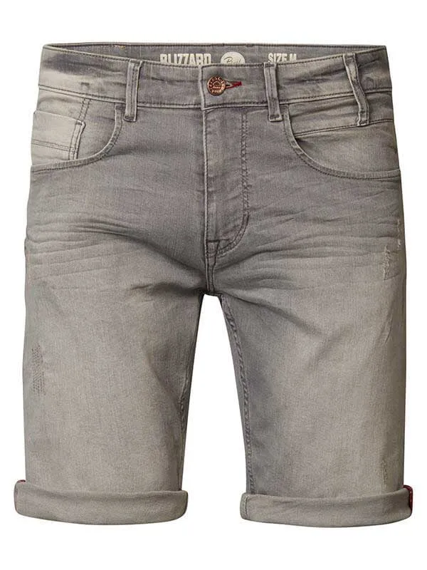 Men Shorts Petrol Industries Blizzard Denim Shorts Burnout