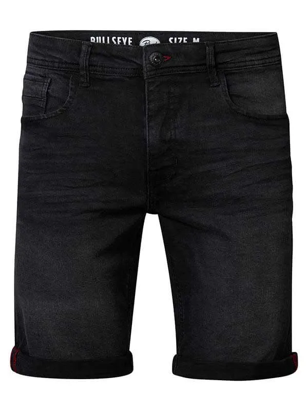 Men Shorts Petrol Industries Bullseye Denim Shorts Black Stone
