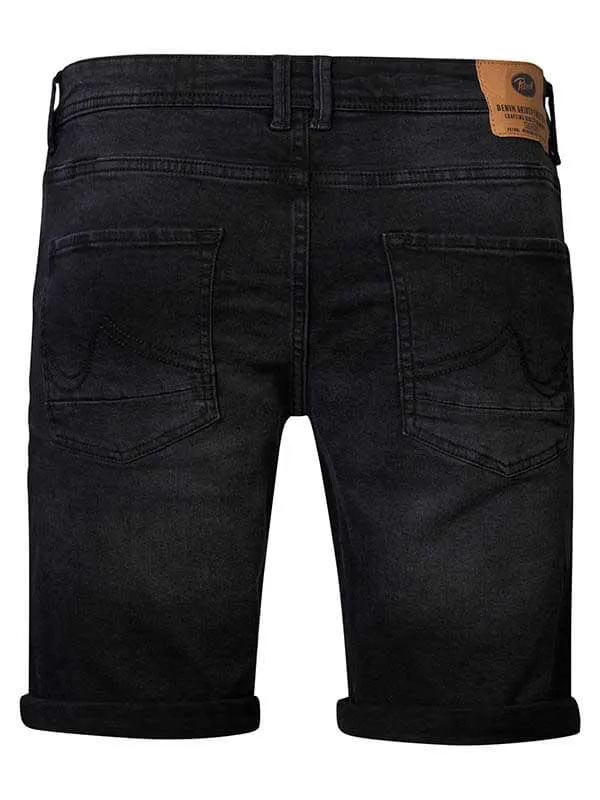 Men Shorts Petrol Industries Bullseye Denim Shorts Black Stone