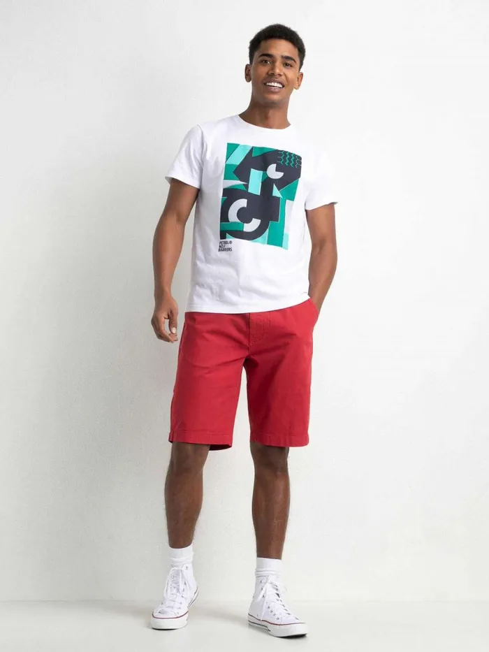 Men Shorts Petrol Industries Chino Shorts Fire Red