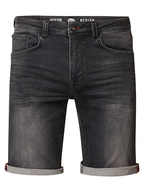 Men Shorts Petrol Industries Jackson Denim Shorts Black Stone