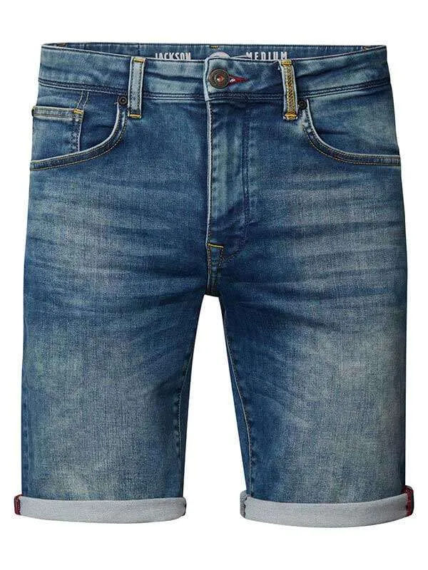Men Shorts Petrol Industries Jackson Denim Shorts Green Shadow