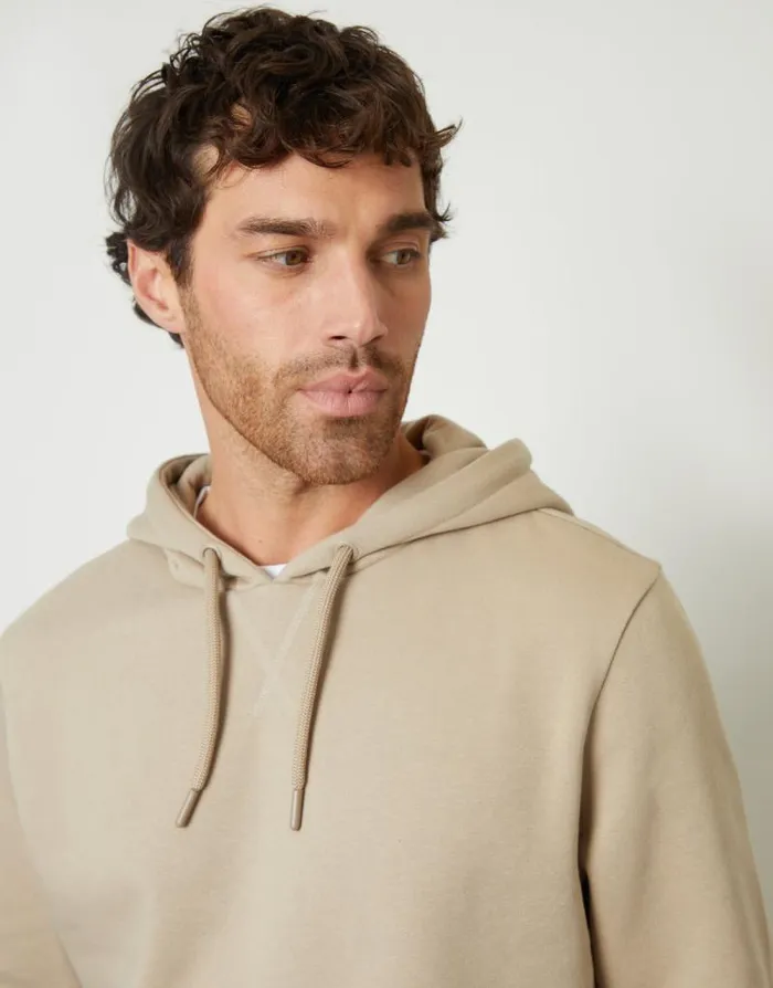 Men Stone Mock TShirt Pullover Hoodie Threadbare Hoodies