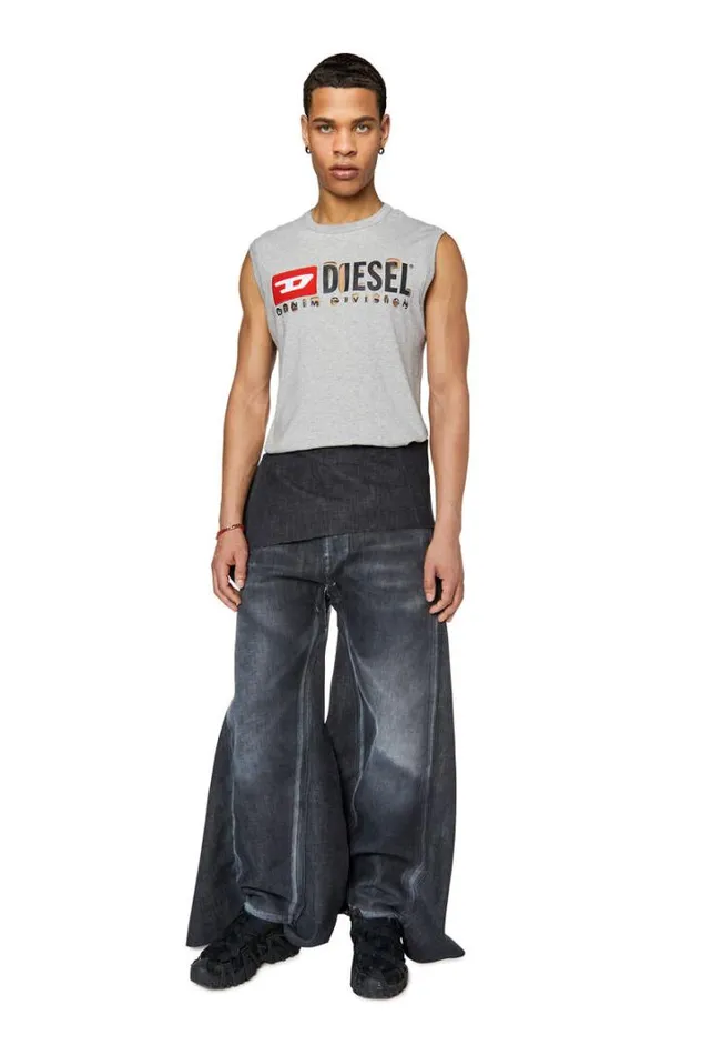 Men Straight Jeans 2010 DMacs 007q5 Blackdark Grey Diesel Straight