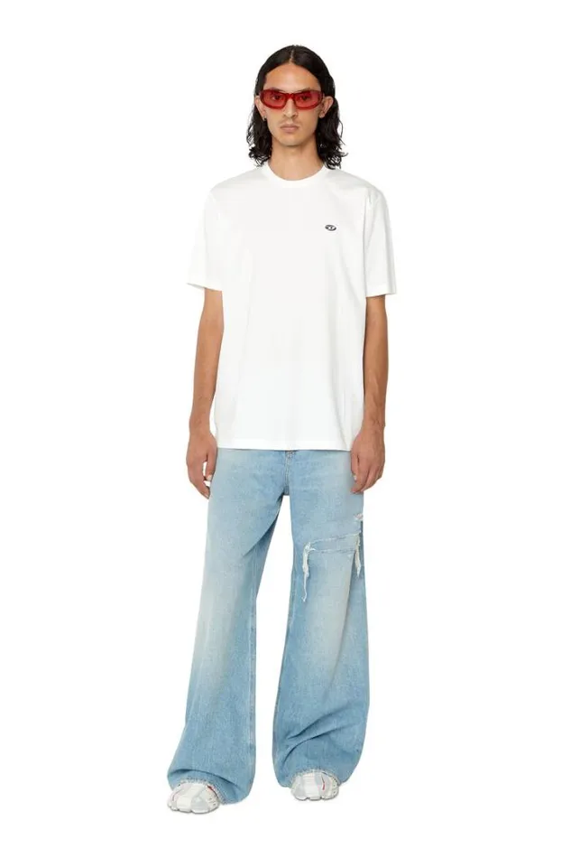 Men TJustDovalPj White Diesel Tshirts