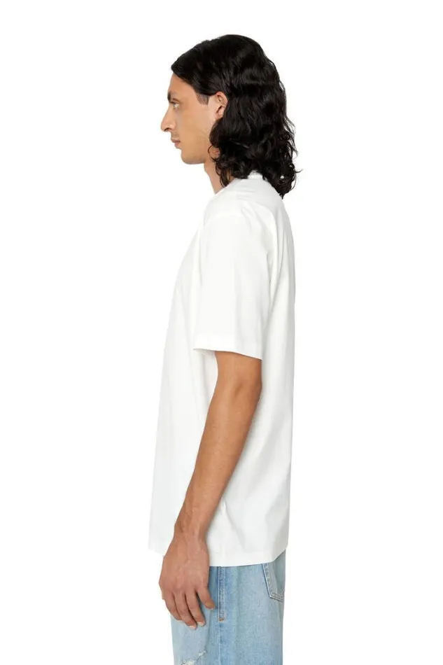 Men TJustDovalPj White Diesel Tshirts Men TJustDovalPj White Diesel Tshirts
