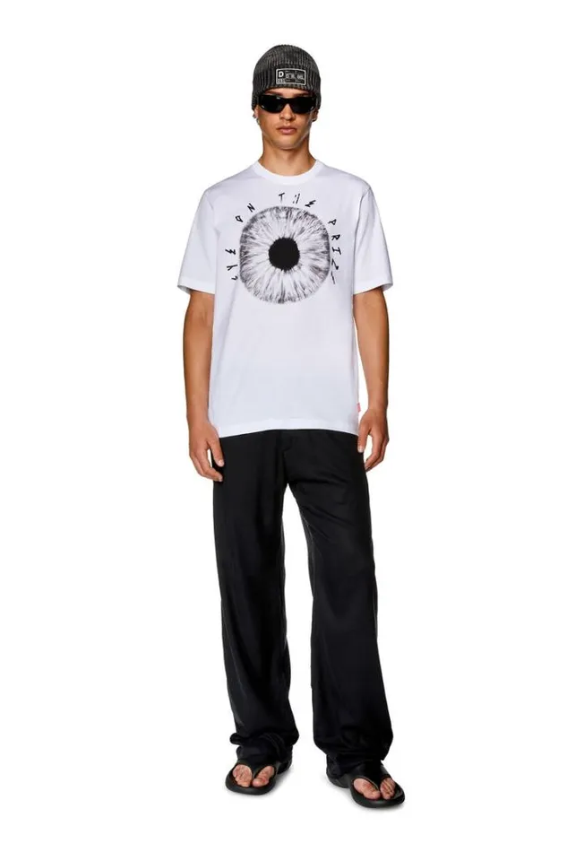Men TJustL19 White Diesel Tshirts