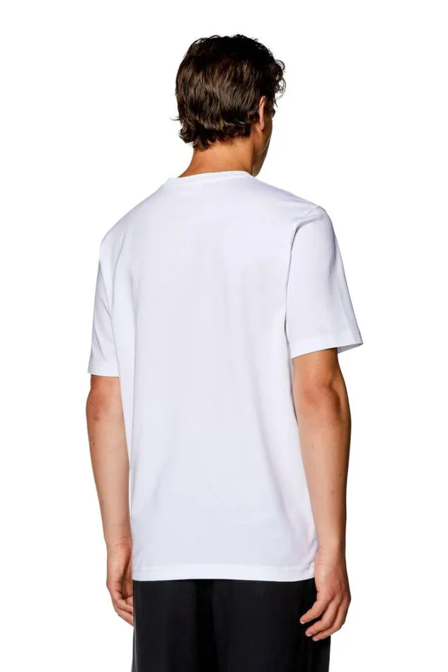 Men TJustL19 White Diesel Tshirts Men TJustL19 White Diesel Tshirts
