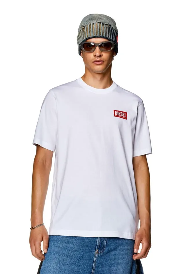 Men TJustNlabel White Diesel Tshirts Men TJustNlabel White Diesel Tshirts