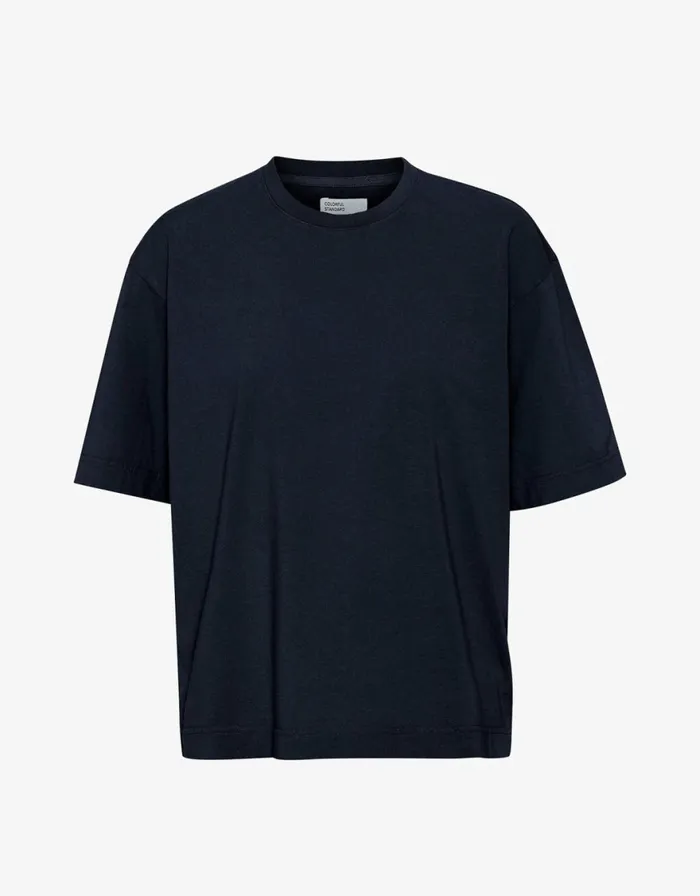 Men TShirts Colorful Standard Oversized Organic TShirt Navy Blue