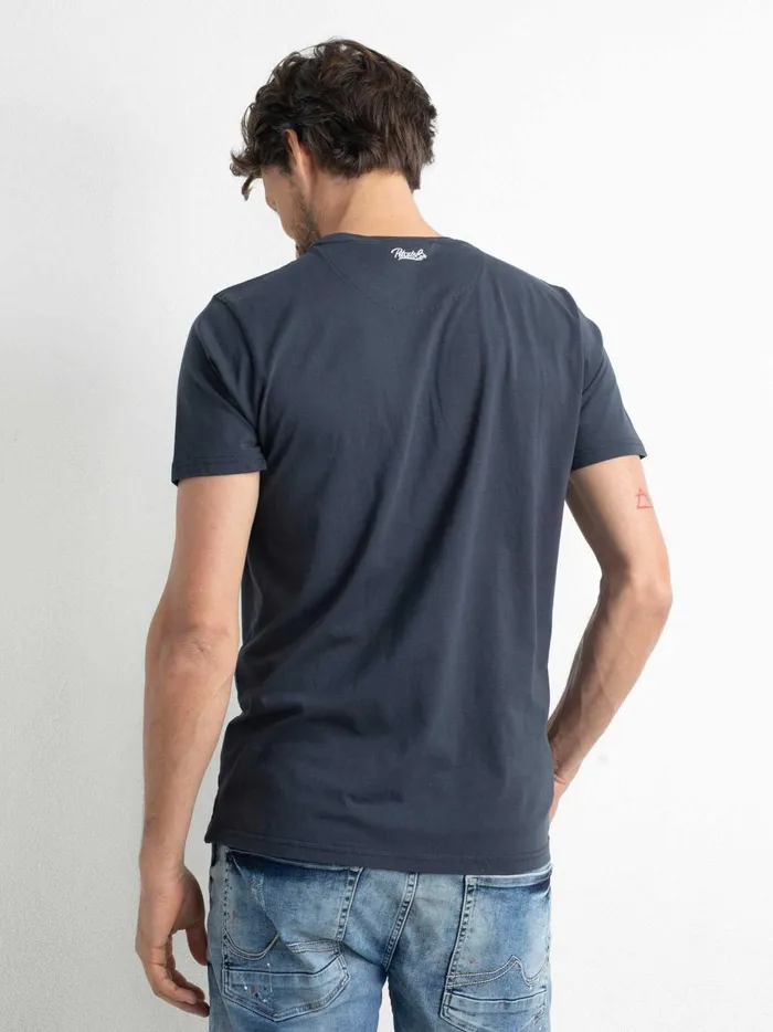 Men TShirts Petrol Industries Artwork TShirt Raven Grey