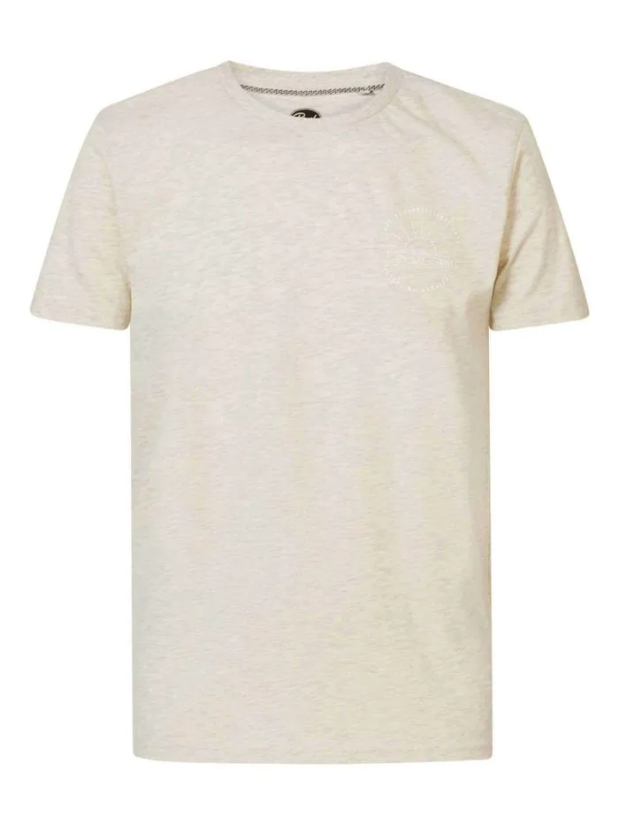 Men TShirts Petrol Industries Full Throttle TShirt Antique White Melee