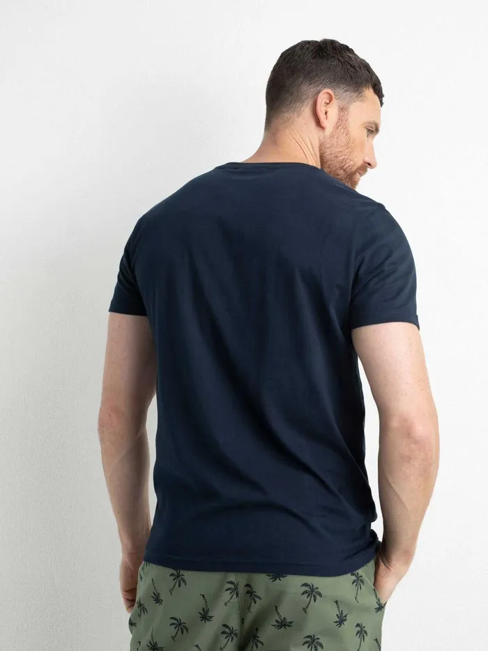 Men TShirts Petrol Industries Organic TShirt Midnight Navy