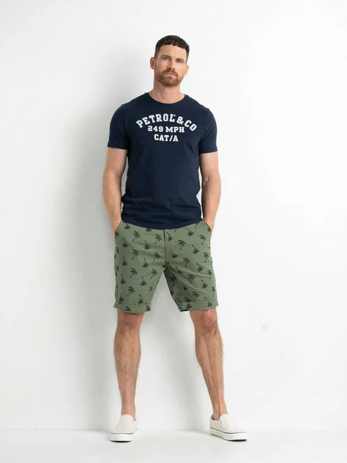 Men TShirts Petrol Industries Organic TShirt Midnight Navy