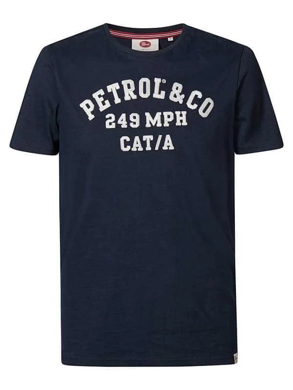 Men TShirts Petrol Industries Organic TShirt Midnight Navy