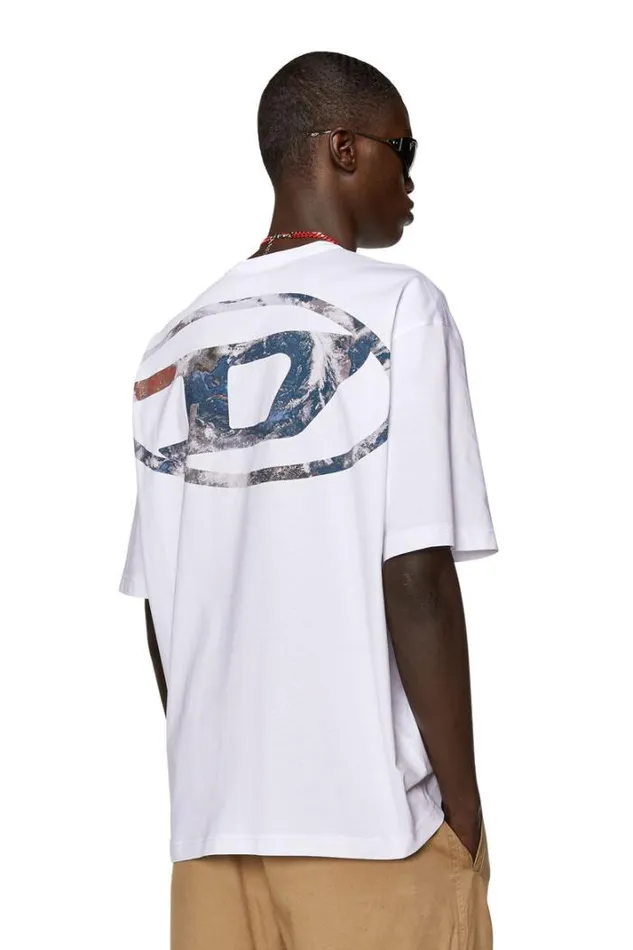 Men TWashL6 White Diesel Tshirts Men TWashL6 White Diesel Tshirts