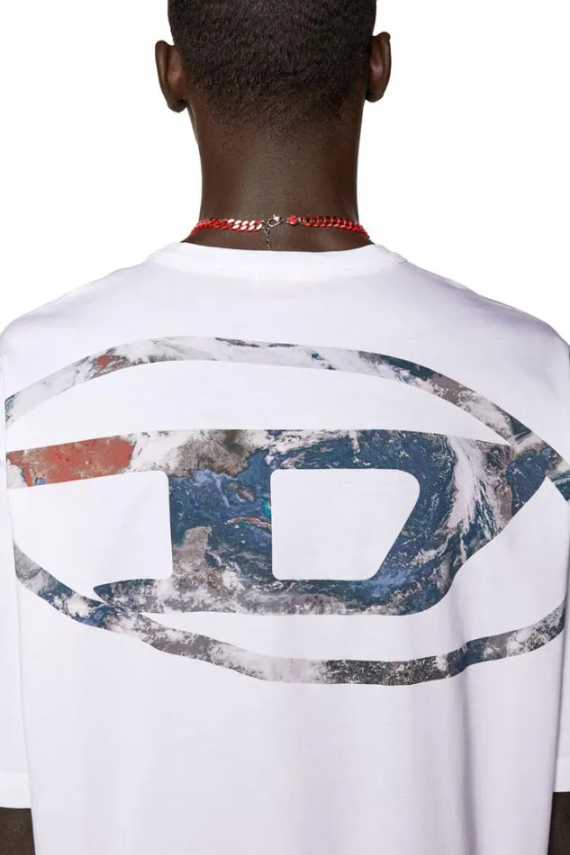 Men TWashL6 White Diesel Tshirts Men TWashL6 White Diesel Tshirts