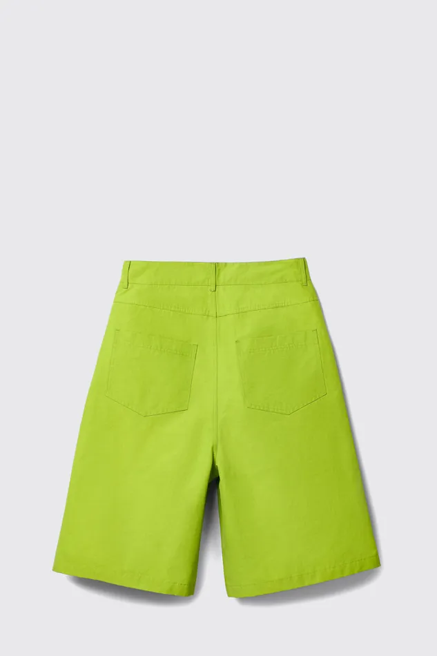 Men Tech Shorts Green CottonNylon Shorts Camper TrousersandShorts Men Tech Shorts Green CottonNylon Shorts Camper TrousersandShorts