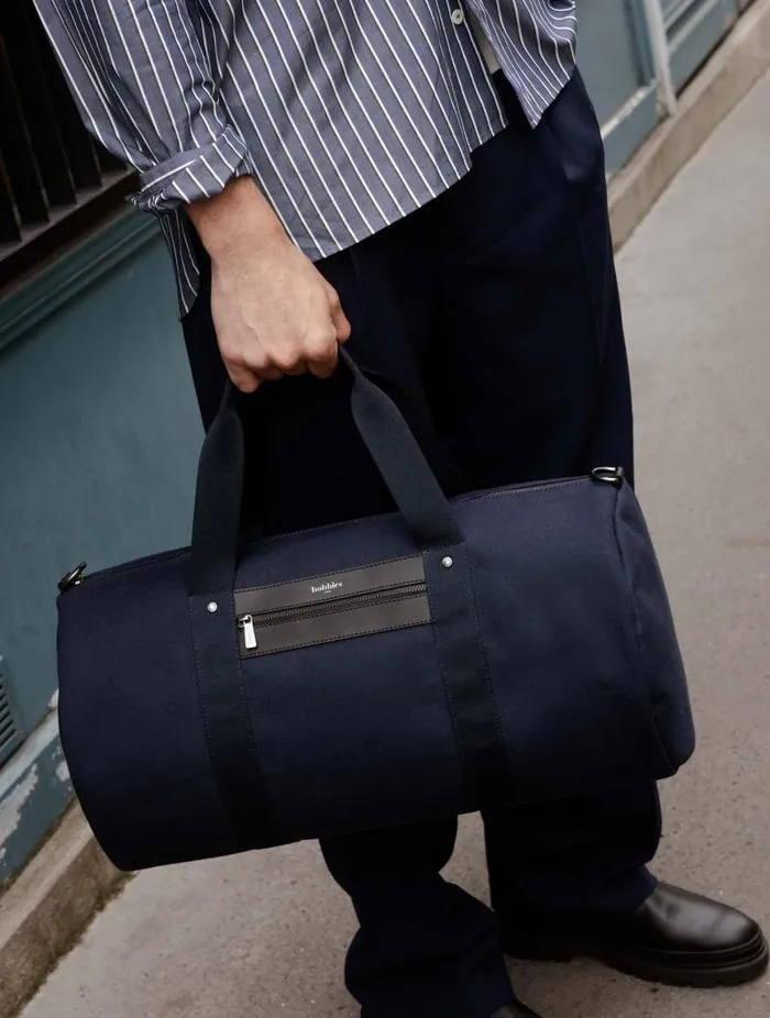 Men Travel Bags Bobbies Garnett Navy Blue