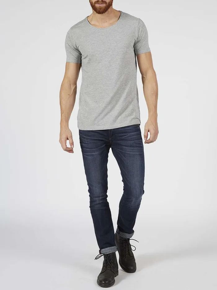 Men Underwear Petrol Industries 2Pack Basic Crew Neck TShirt Light Grey Melee