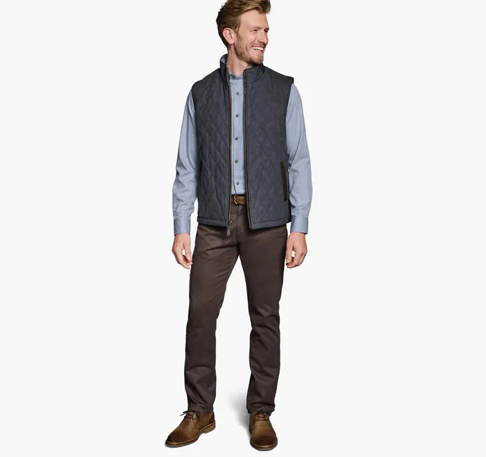 Men Upton Reversible Vest Blue Plaidnavy JohnstonandMurphy Coats Jackets and Vests Men Upton Reversible Vest Blue Plaidnavy JohnstonandMurphy Coats Jackets and Vests