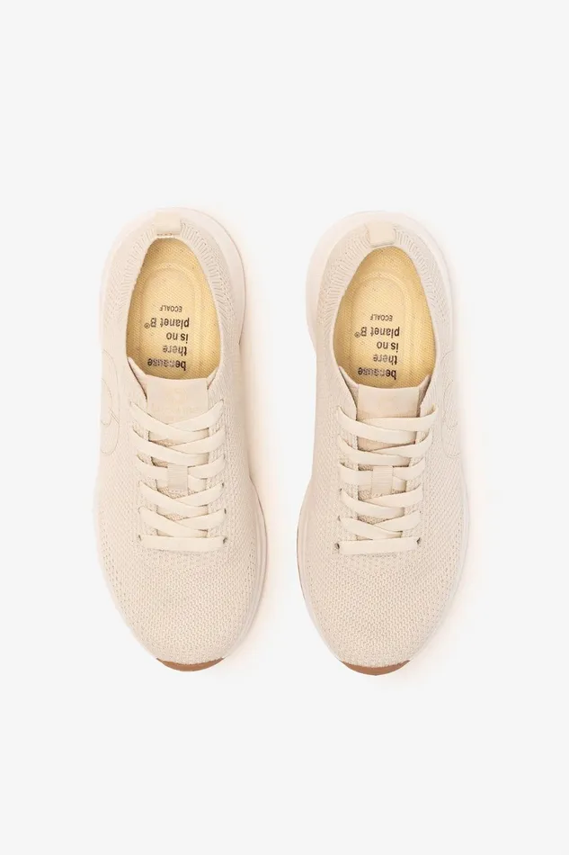Men White Conde Knitted Trainers Ecoalf Sneakers