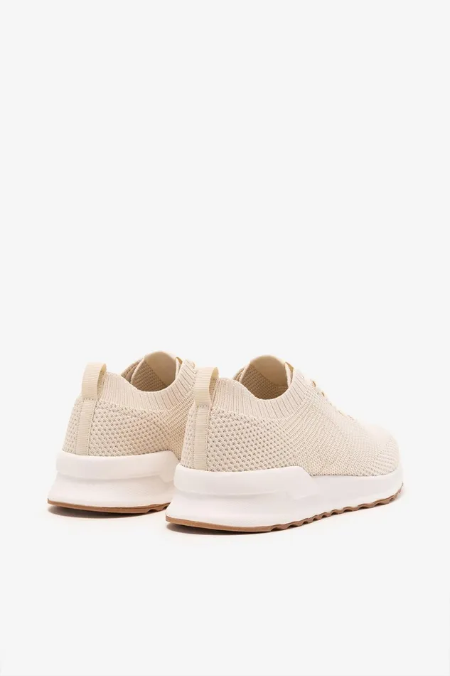 Men White Conde Knitted Trainers Ecoalf Sneakers