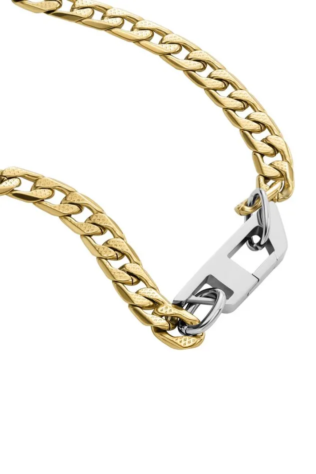 MenWomen Dx1438 Gold Diesel Jewelry