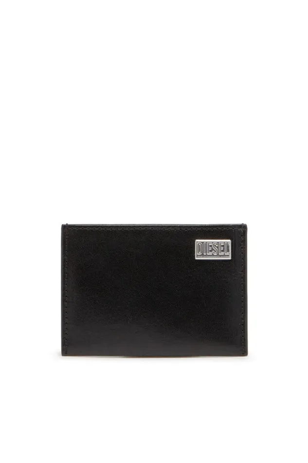 MenWomen Easy Card Case Black Diesel Wallets