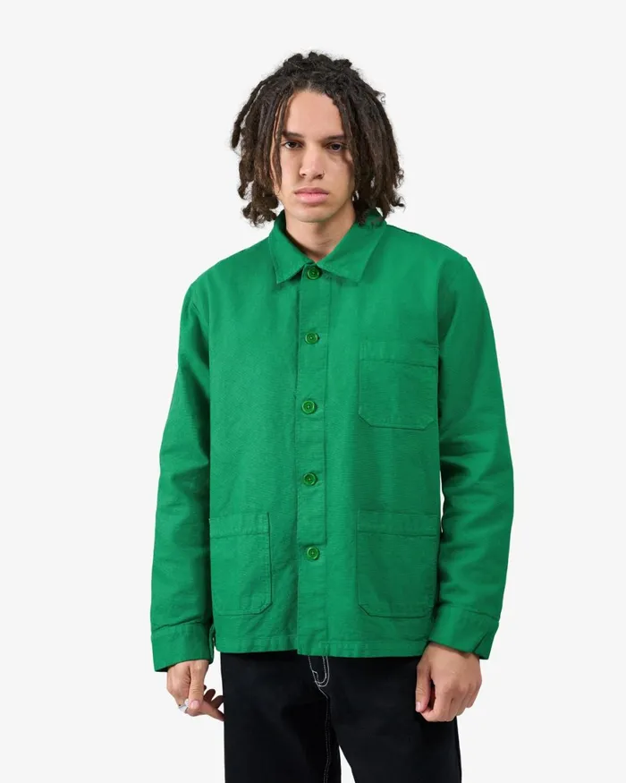 Men Workwear Jackets Colorful Standard Organic Workwear Jacket Kelly Green