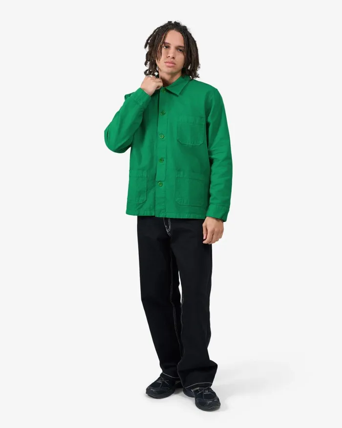 Men Workwear Jackets Colorful Standard Organic Workwear Jacket Kelly Green