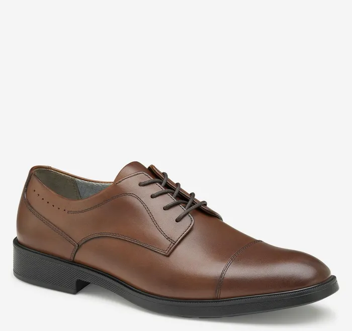 Men Xc4 Maddox Cap Toe Tan Waterproof Full Grain JohnstonandMurphy LaceUps