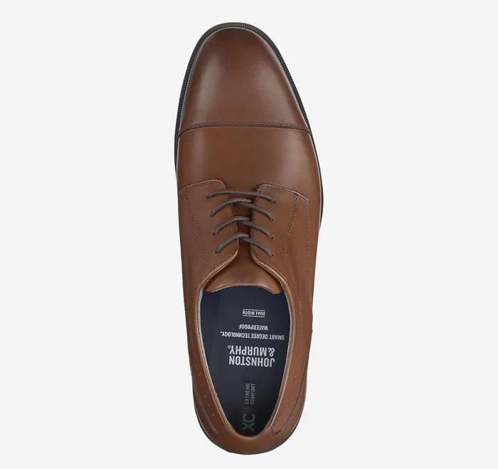 Men Xc4 Maddox Cap Toe Tan Waterproof Full Grain JohnstonandMurphy LaceUps Men Xc4 Maddox Cap Toe Tan Waterproof Full Grain JohnstonandMurphy LaceUps