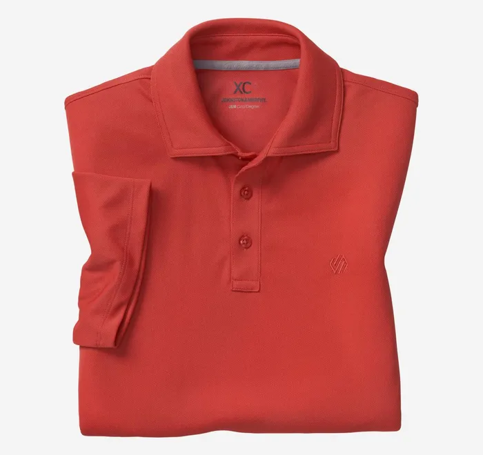 Men Xc4 Performance Solid Polo Cool Degree Red JohnstonandMurphy Polos and Tees Men Xc4 Performance Solid Polo Cool Degree Red JohnstonandMurphy Polos and Tees