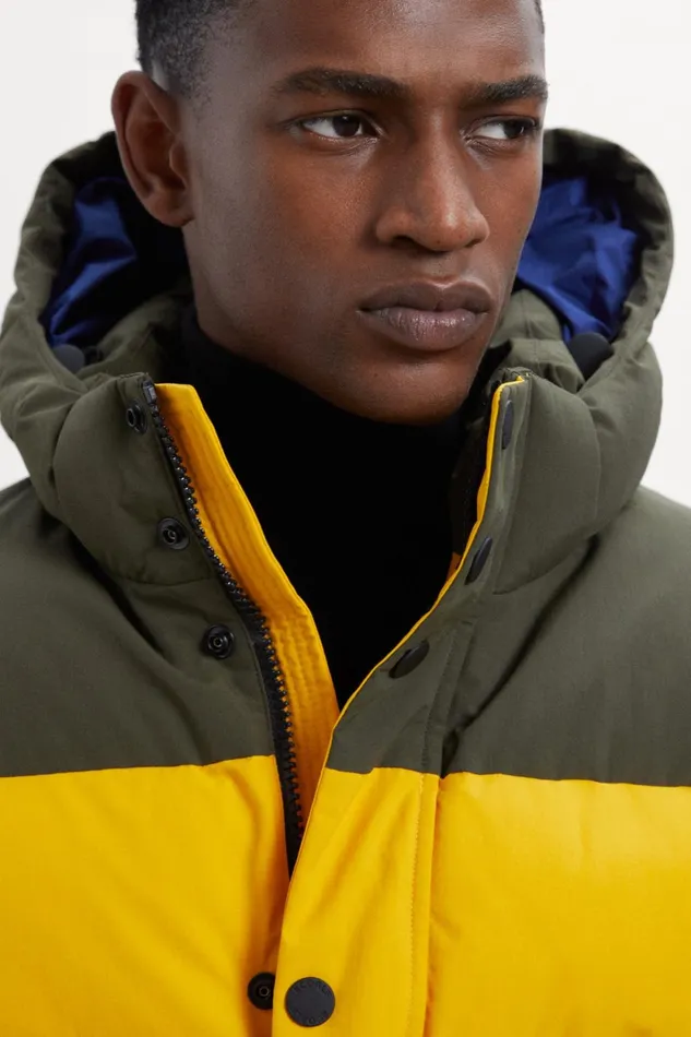 Men Yellow Jannu Jacket Ecoalf Coats And Jackets