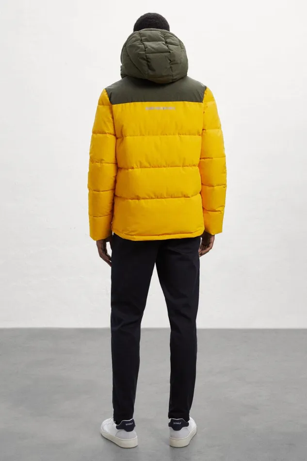 Men Yellow Jannu Jacket Ecoalf Coats And Jackets