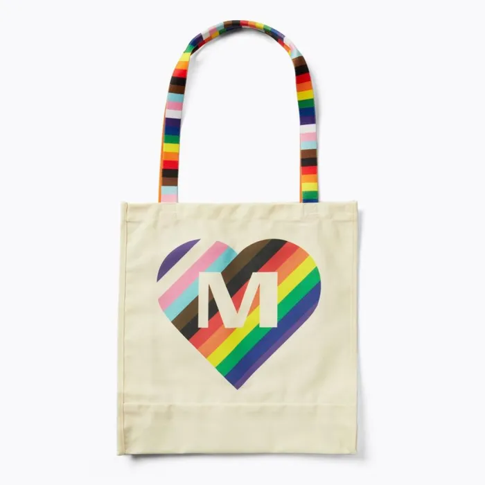 Merrell Accessories MenWomen Rainbow Graphic Tote Rainbow Heart
