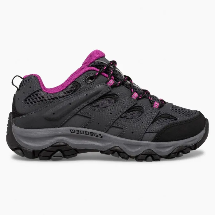 Merrell Boots Kids Big Moab 3 Low Lace Shoe Graniteberry