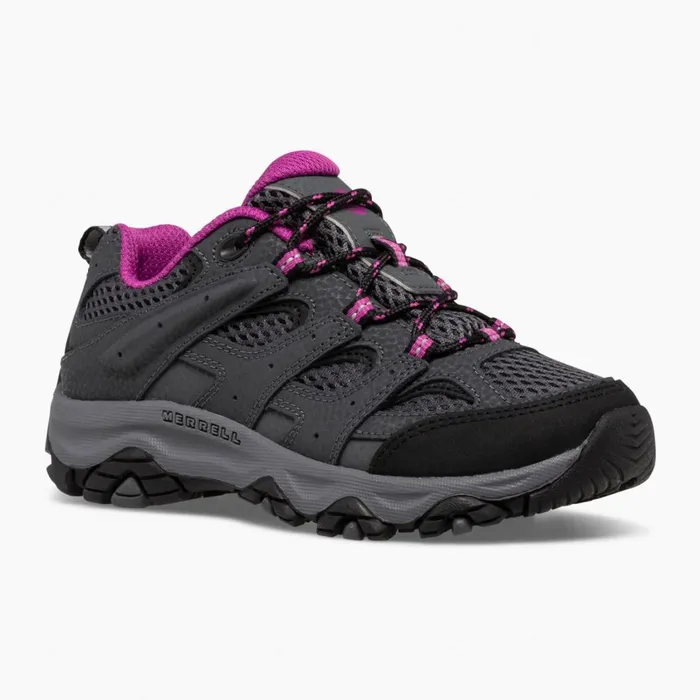 Merrell Boots Kids Big Moab 3 Low Lace Shoe Graniteberry