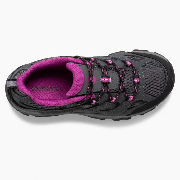Merrell Boots Kids Big Moab 3 Low Lace Shoe Graniteberry