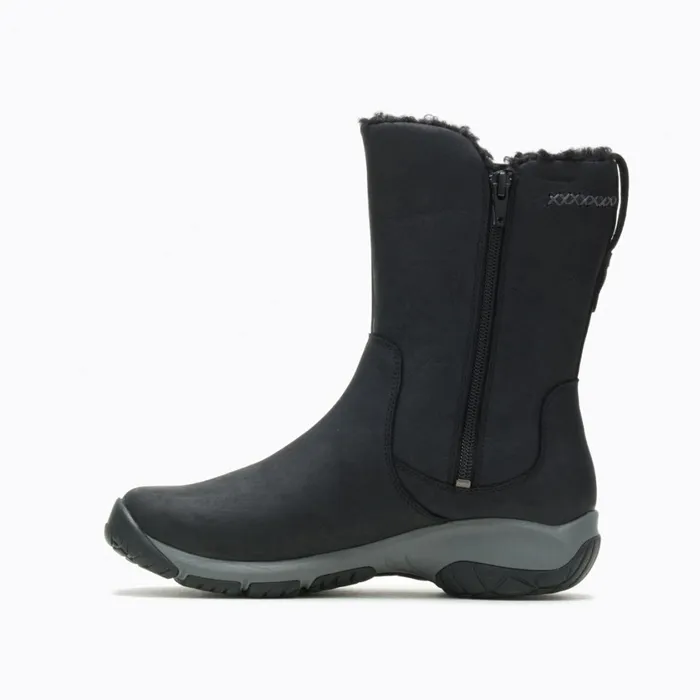 Merrell Boots Women Encore 4 Tall Zip Polar Waterproof Black