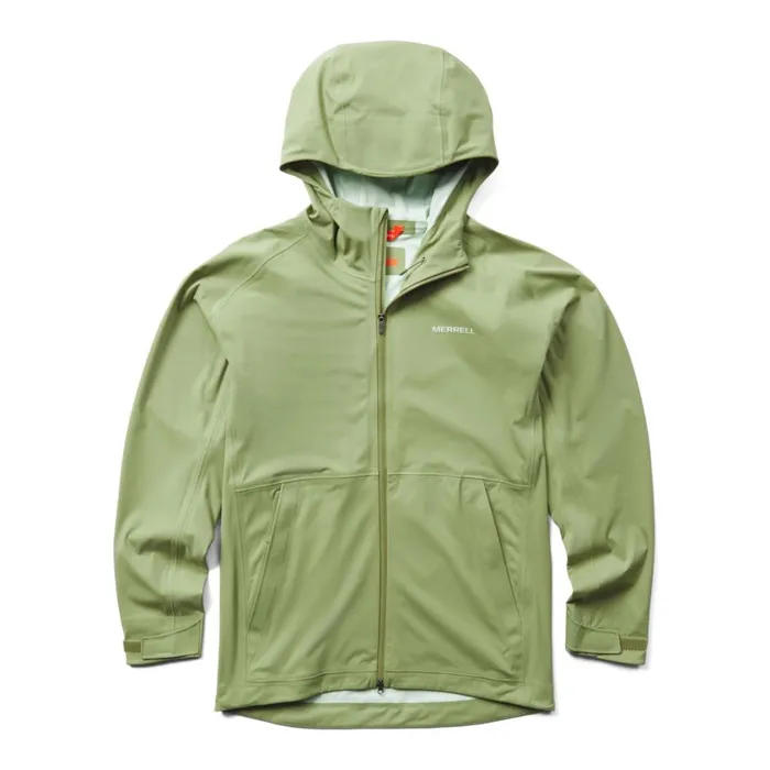 Merrell Outerwear Women Whisper Rain Shell Mosstone