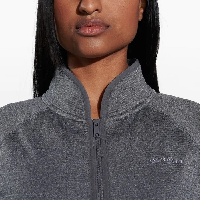 Merrell Tops Women Geotex Full Zip Rock Heather