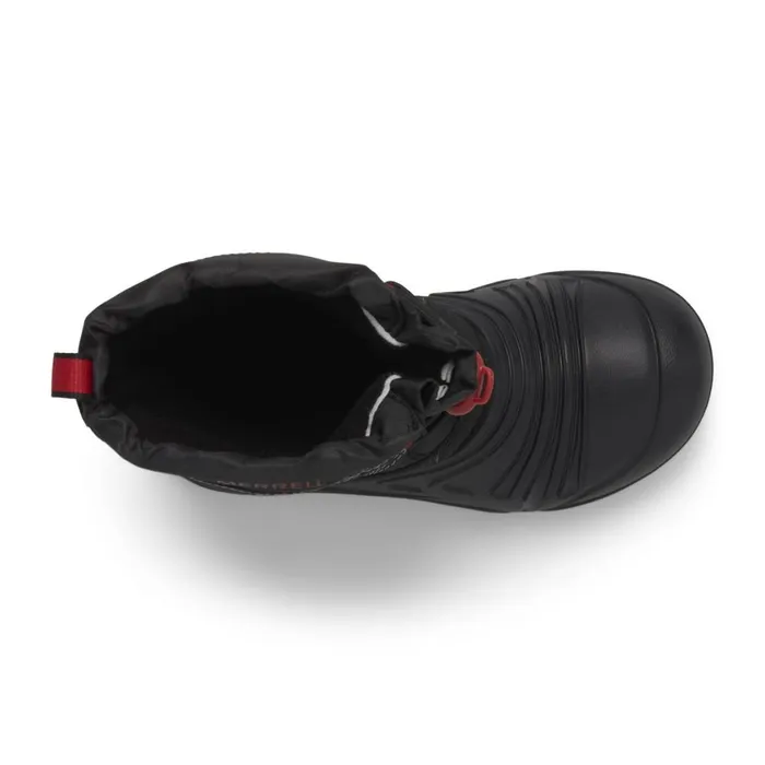 Merrell Winter Boots Kids Big Snow Quest Lite 30 Waterproof Blackgreyred