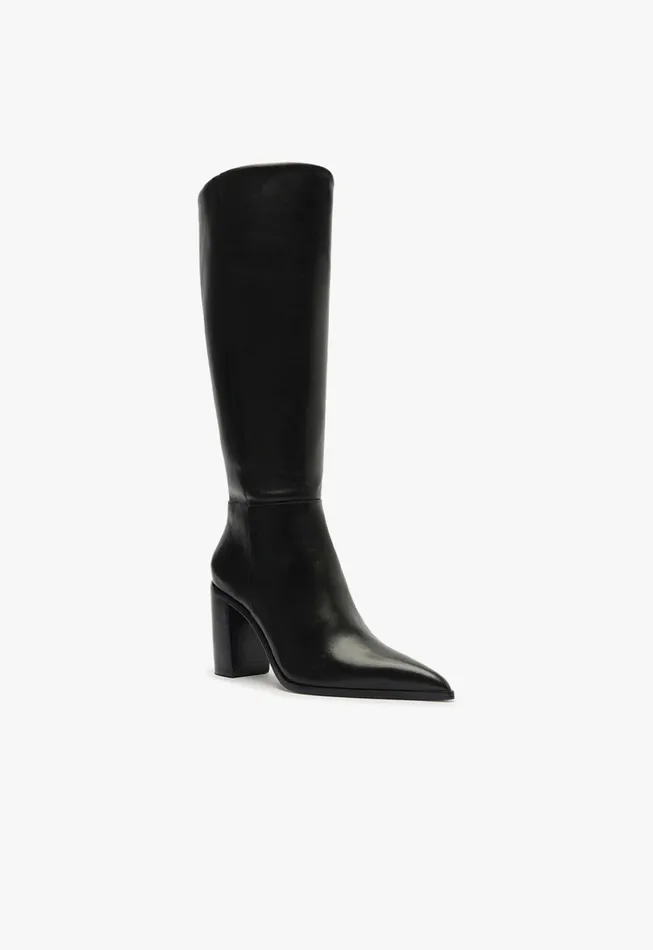 Mikki Up Block Boot Black Women Schutz Shoes Mikki Boots