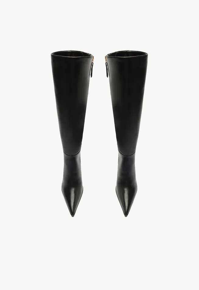 Mikki Up Block Boot Black Women Schutz Shoes Mikki Boots