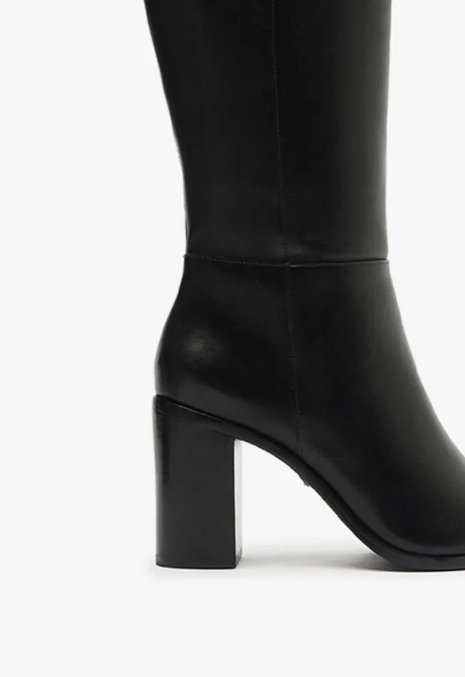 Mikki Up Block Boot Black Women Schutz Shoes Mikki Boots