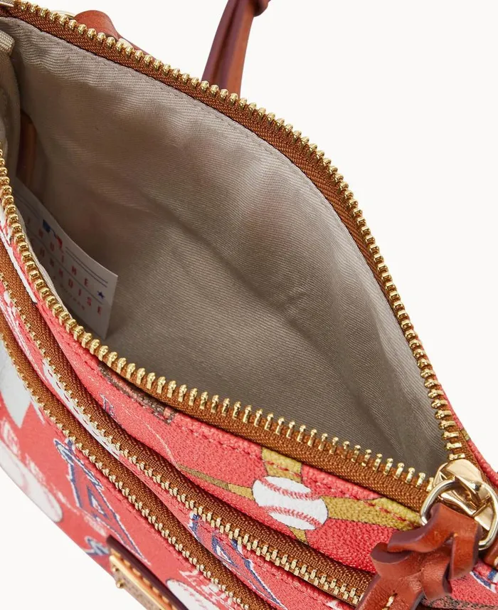 MLB Angels N S Triple Zip Crossbody Angels Woman Dooney and Bourke Crossbodies MLB Angels N S Triple Zip Crossbody Angels Woman Dooney and Bourke Crossbodies