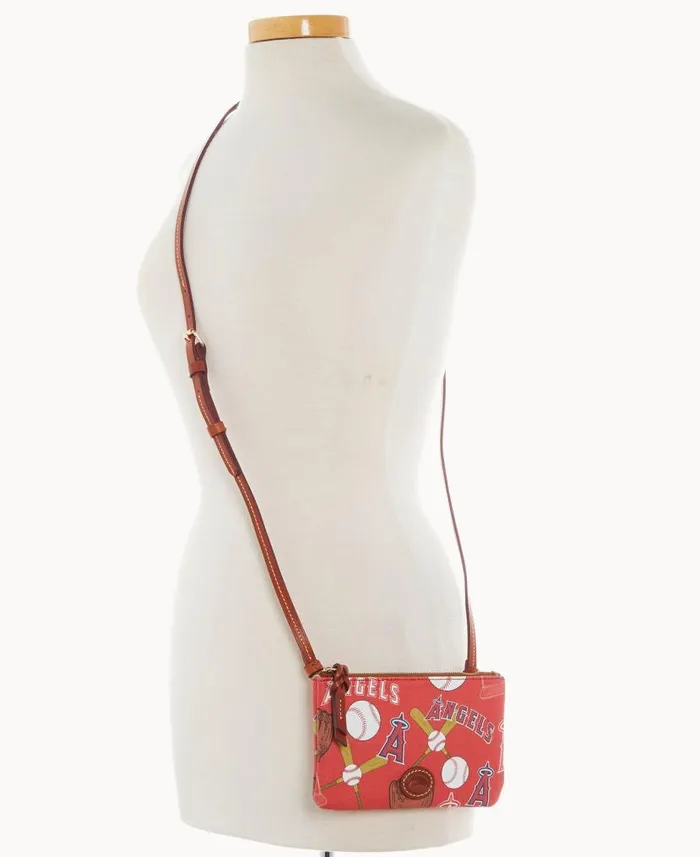 MLB Angels Top Zip Crossbody Angels Woman Dooney and Bourke Crossbodies MLB Angels Top Zip Crossbody Angels Woman Dooney and Bourke Crossbodies