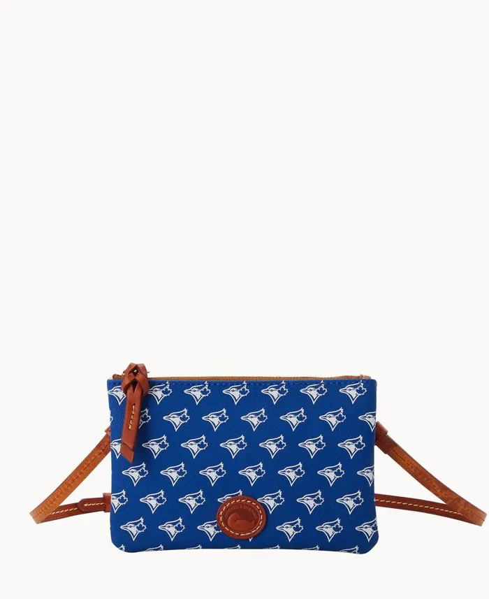 MLB Blue Jays Top Zip Crossbody Blue Jays Woman Dooney and Bourke Crossbodies